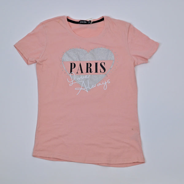 T-Shirt Girl Pink Paris