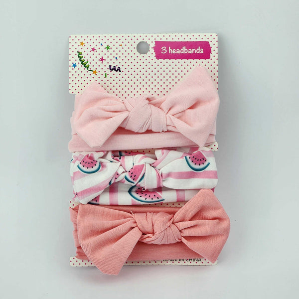 Girls Headband Pack Of 3 Bow