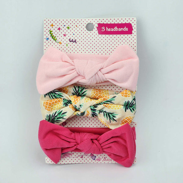 Girls Headband Pack Of 3 Bow