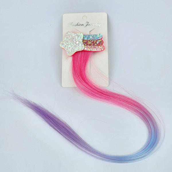 Girls Hair Clip Hair Rainbow