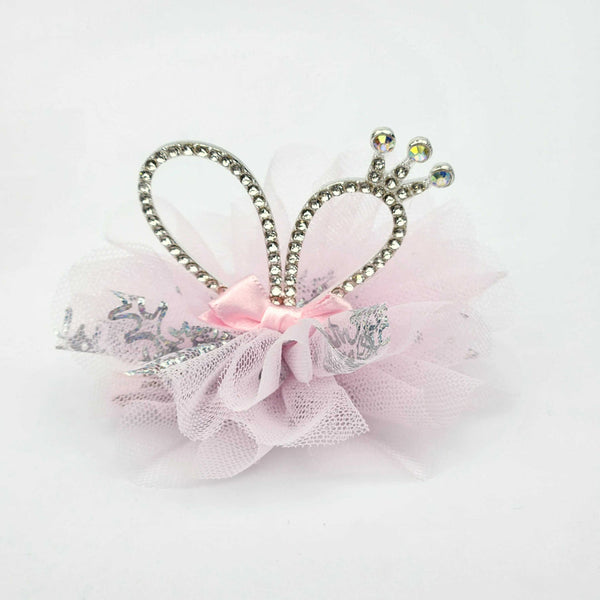 Girls Hair Clip Bow Crown