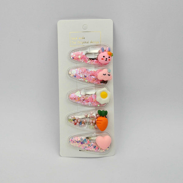 Girls Hair Clip Seq Pack Of 5