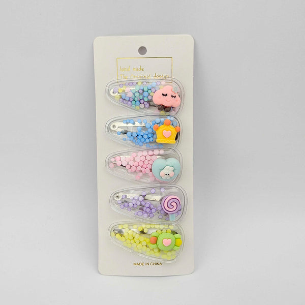 Girls Hair Clip Seq Pack Of 5