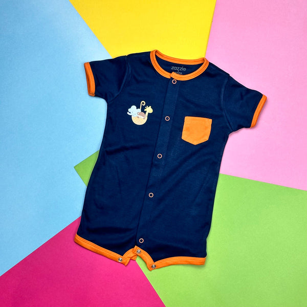 Boys Romper Front Pocket sku05710 ghuf