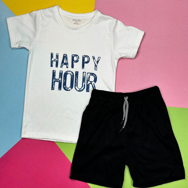 Boys Suit Front Print Happy Hour ghuf