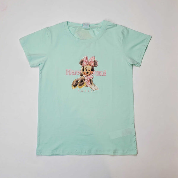 Girl T Shirt Mickey Mouse Kakiai sku0540